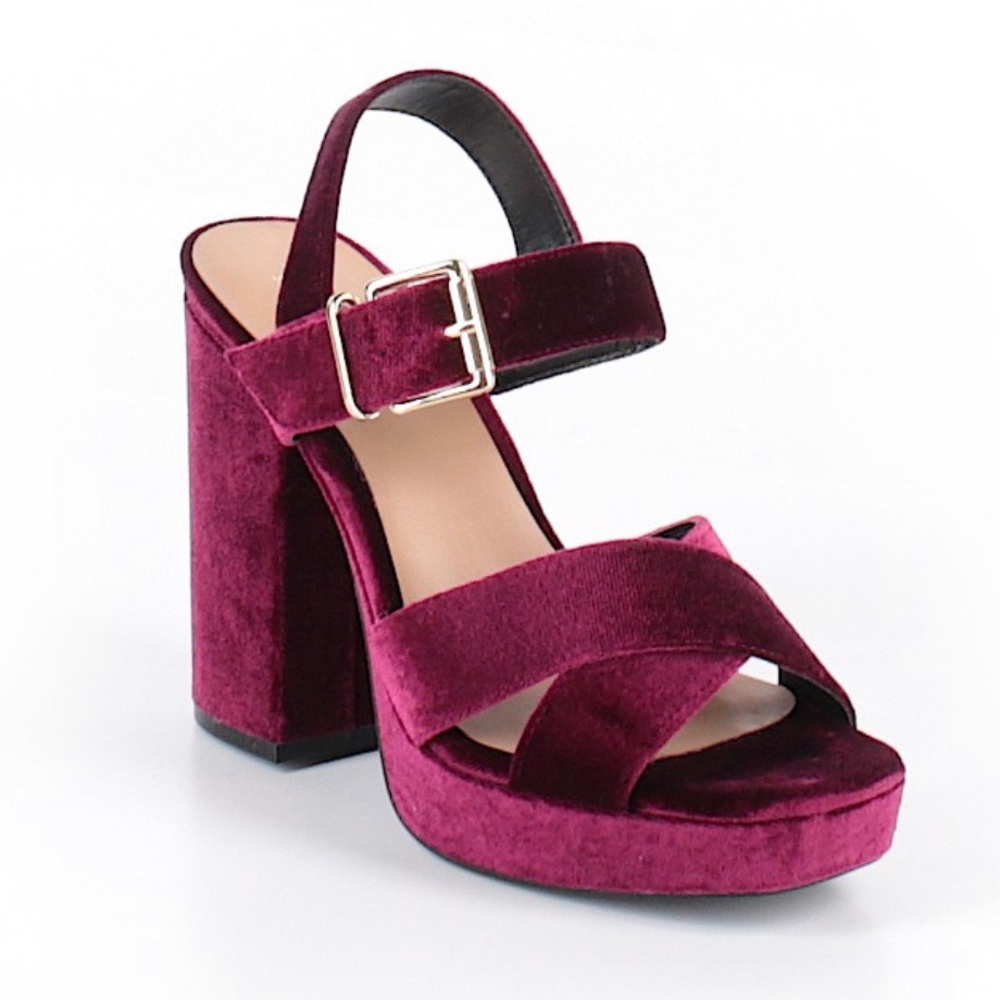 Target Mossimo Supply Velvet Pink Block Heels